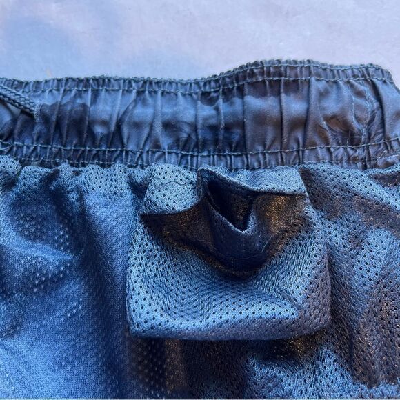 OP Men's Swim Trunks Navy/Steel Blue Tropical Design Size Large(36-38) - Picture 7 of 10